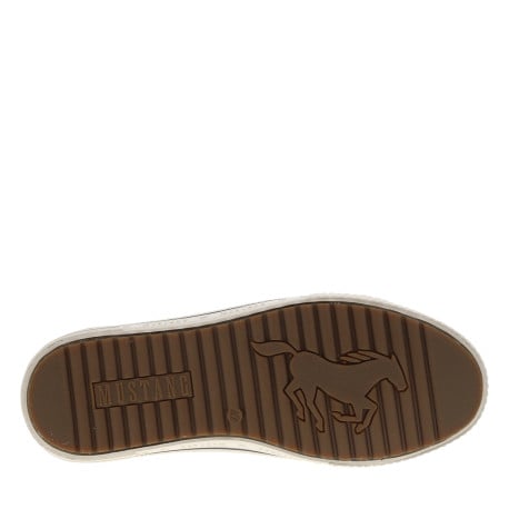 Tennis grises à talon plat avec des lacets et un zip latéral  - Image 6