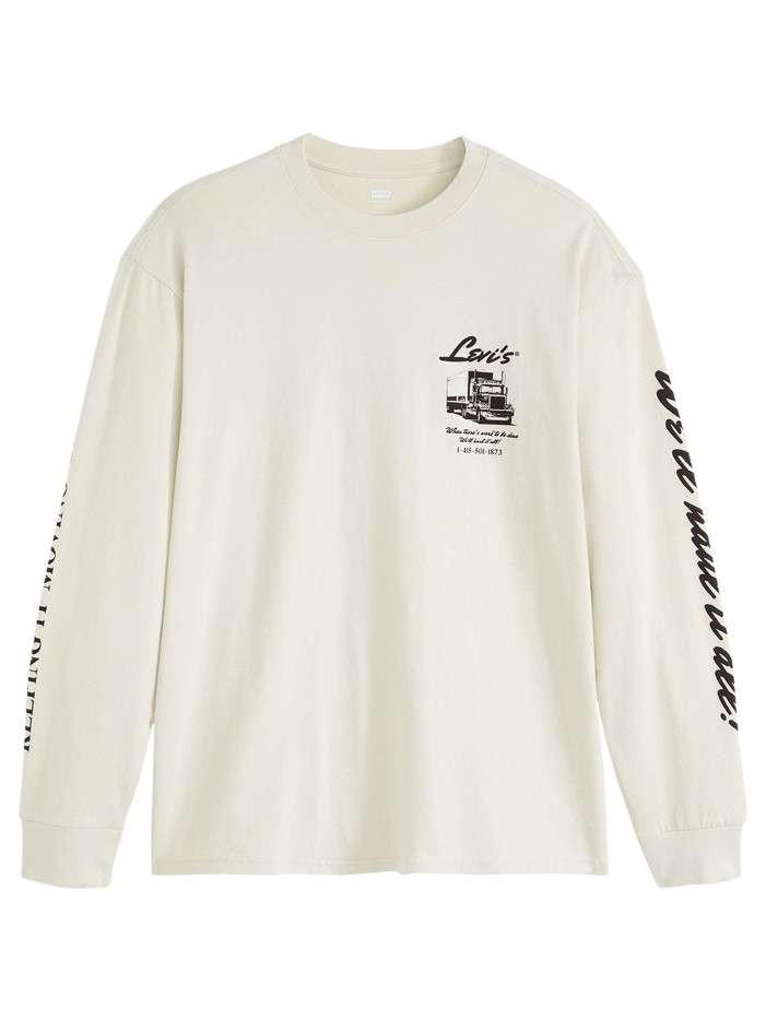 Pull en coton écru orné...