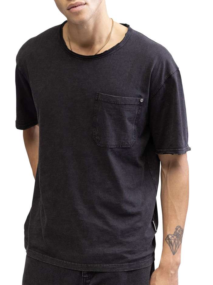T-shirt en coton anthracite...