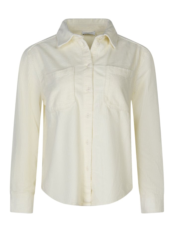 Chemisier en coton écru uni...