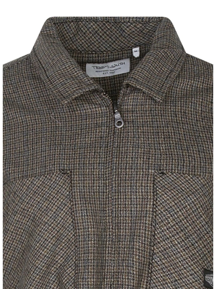 Chemise grise à carreaux...