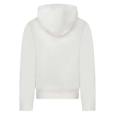 Sweat en coton indigo uni coupe ajustée avec un col à capuche - Image 2