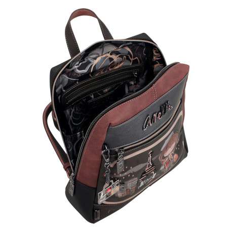 Sac à dos multicolore pourvu de motifs exclusifs et d'anses réglables - Image 5