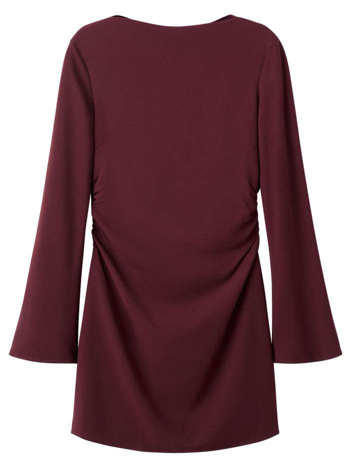 Robe bordeaux unie pourvu...