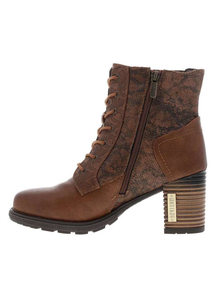 Bottines brunes à talon...