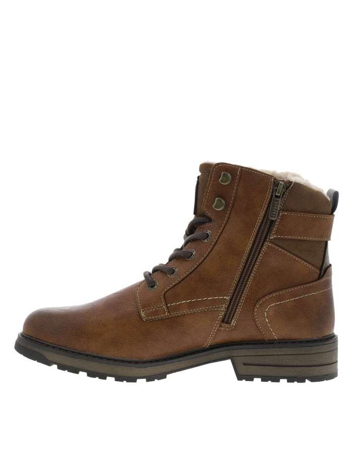 Bottines brunes à talon...