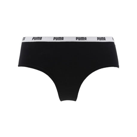 Lot de 3 slips en coton gris, blancs et noirs bicolores avec des logos imprimés