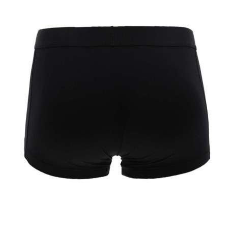 Lot de 3 boxers noirs et blancs en coton avec logo blanc imprimé - Image 2