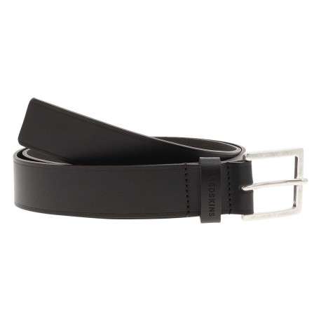 Ceinture en cuir de buffle marron unie Made in France avec boucle à ardillon