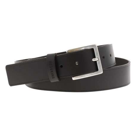 Ceinture en cuir de buffle marron unie Made in France avec boucle à ardillon - Image 2