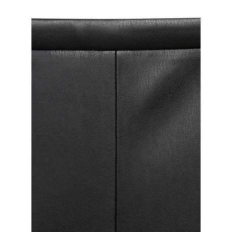 Jupe longue noire en simili cuir pourvue d'une fermeture zippée - Image 3