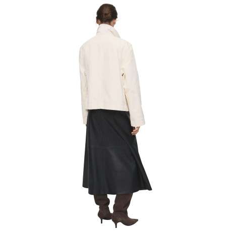 Jupe longue noire en simili cuir pourvue d'une fermeture zippée - Image 6