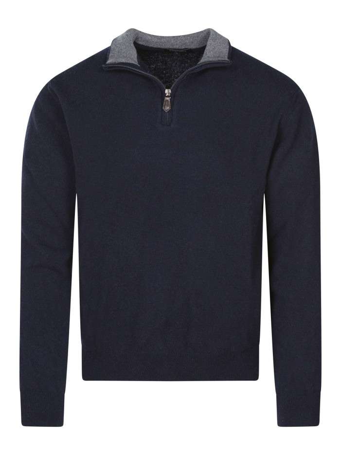 Pull laine cachemire marine...