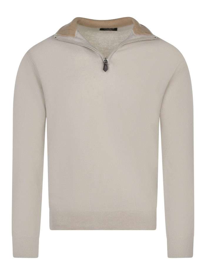Pull laine cachemire écru...