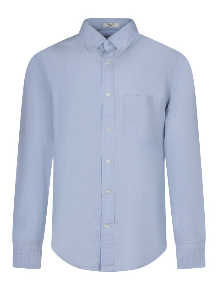 Chemise en coton ciel uni...