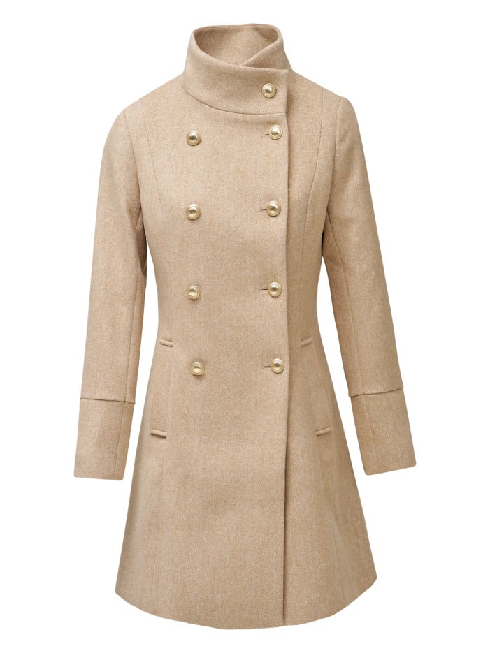 Manteau en laine mélangée...