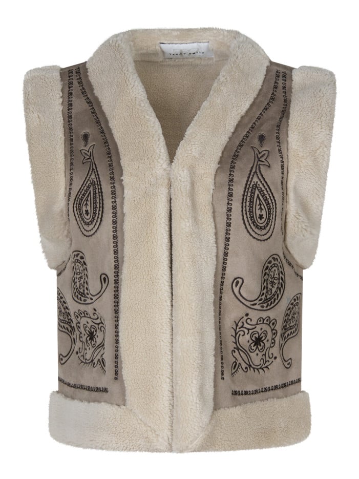 Blouson beige à coupe...