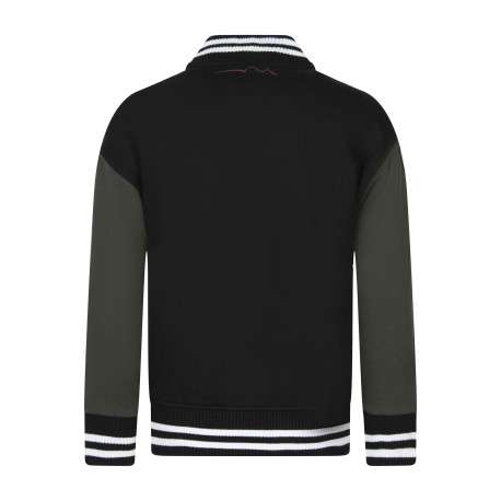 Sweat en coton mélangé noir avec imprimé logo et écritures - Image 2