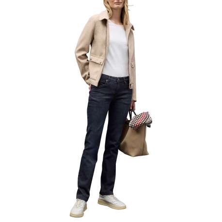 Jean en coton indigo pourvu d'une coupe skinny et de passants pour la ceinture - Image 4