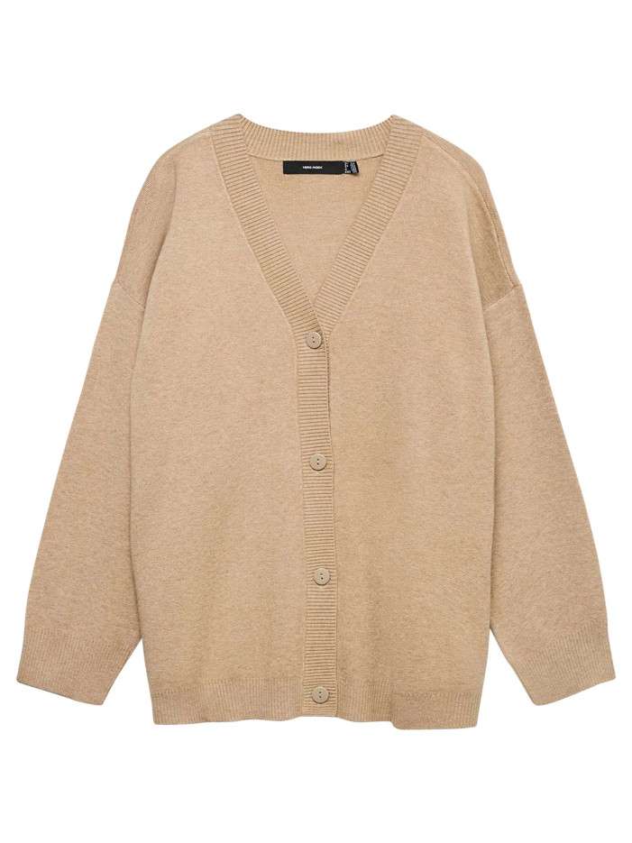 Gilet beige uni avec une...