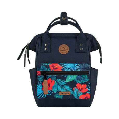 Sac à dos XS Reykjavik marine uni avec détails marrons et fermeture zippée - Image 3