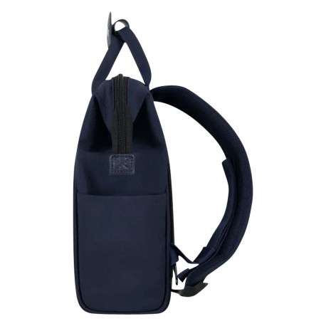 Sac à dos XS Reykjavik marine uni avec détails marrons et fermeture zippée - Image 4