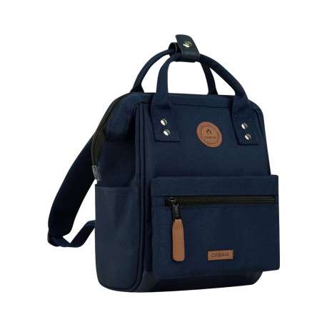 Sac à dos XS Reykjavik marine uni avec détails marrons et fermeture zippée - Image 5