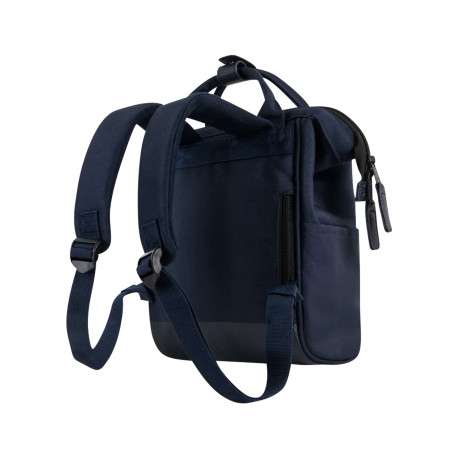 Sac à dos XS Reykjavik marine uni avec détails marrons et fermeture zippée - Image 6