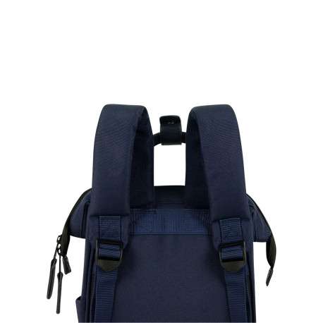 Sac à dos XS Reykjavik marine uni avec détails marrons et fermeture zippée - Image 7