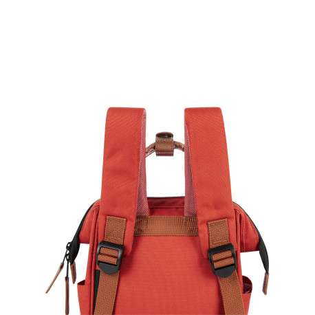 Sac à dos XS Bogota brique uni avec fermeture zippée et des anses marron - Image 6