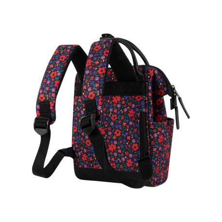 Sac à dos XS Maupiti multicolore avec motif floral imprimé et anses noires - Image 4