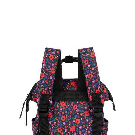 Sac à dos XS Maupiti multicolore avec motif floral imprimé et anses noires - Image 7