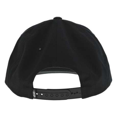 Casquette en coton noire brodée avec un logo brodé blanc sur le front - Image 2