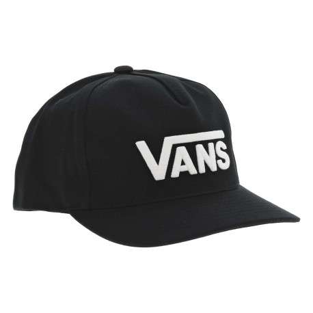 Casquette en coton noire brodée avec un logo brodé blanc sur le front - Image 3
