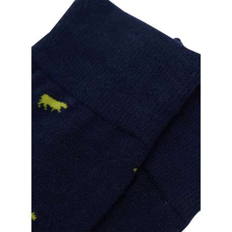 Chaussettes en coton biologique marine pourvues d'une coupe mi-haute - Image 3
