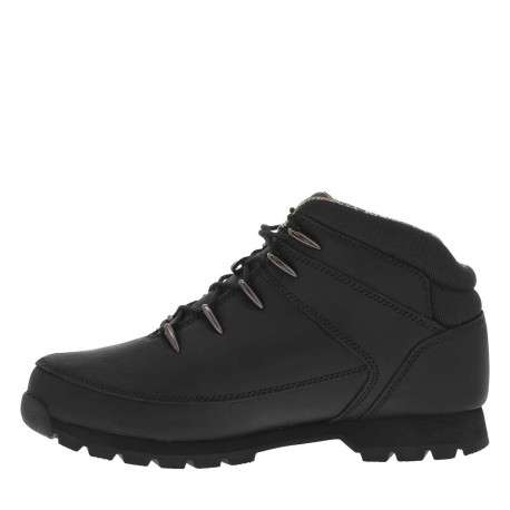 Bottines en cuir noires avec un talon plat et des lacets ronds - Image 3