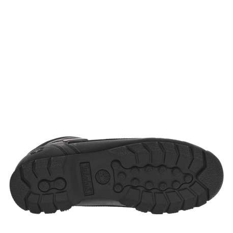 Bottines en cuir noires avec un talon plat et des lacets ronds - Image 6