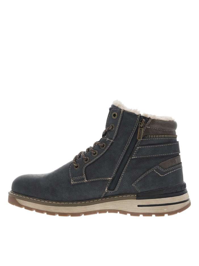 Bottines bleu marine à...