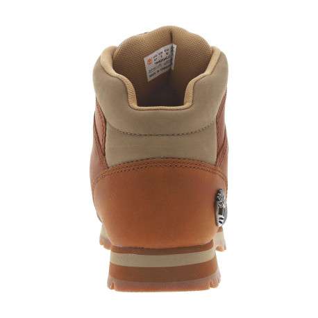 Bottines en cuir brunes à talon plat avec des lacets ronds tressés - Image 6