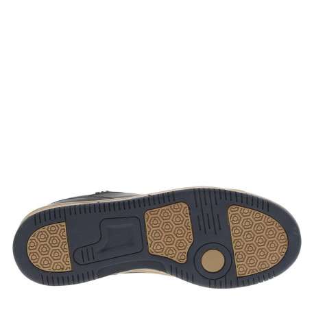 Tennis bleu marine à talon plat avec des lacets et nom de la marque en relief - Image 5