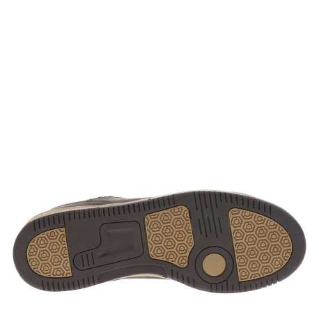 Tennis marron à talon plat avec des lacets et nom de la marque en relief - Image 5