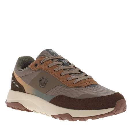 Baskets running brunes à talon plat avec des lacets et logo - Image 3
