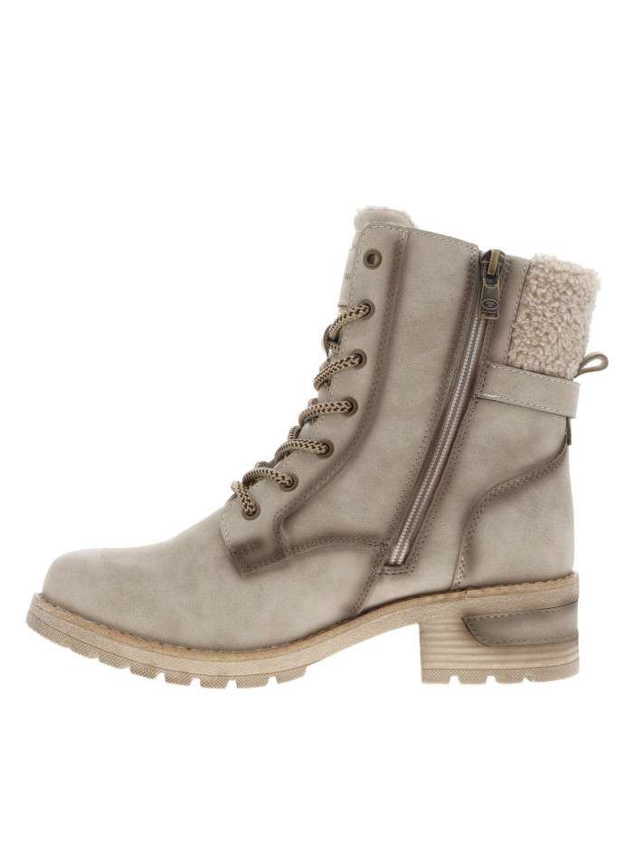 Bottines taupe à talon...