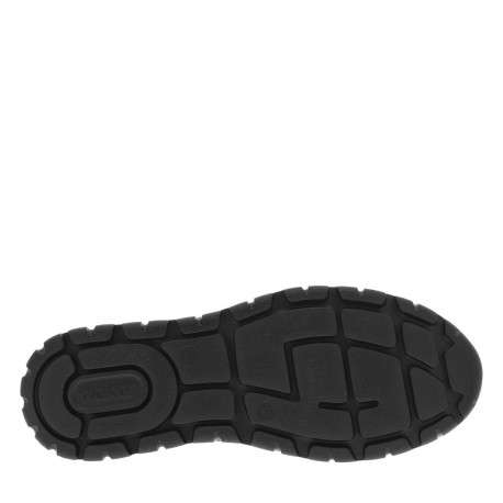 Bottines en cuir noires à talon compensé bas avec des lacets et 2 zips latéraux - Image 5