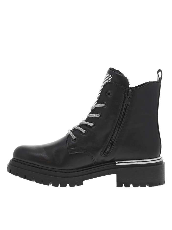 Bottines noires à talon...
