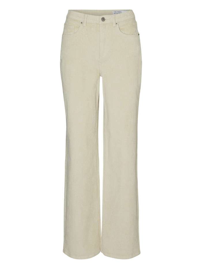 Pantalon en coton beige...