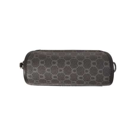 Sac à bandoulière anthracite orné d'un motif monogramme contrasté - Image 5
