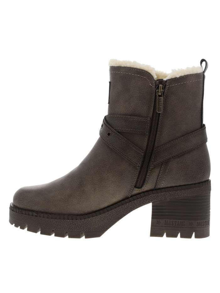 Boots grises à talon...