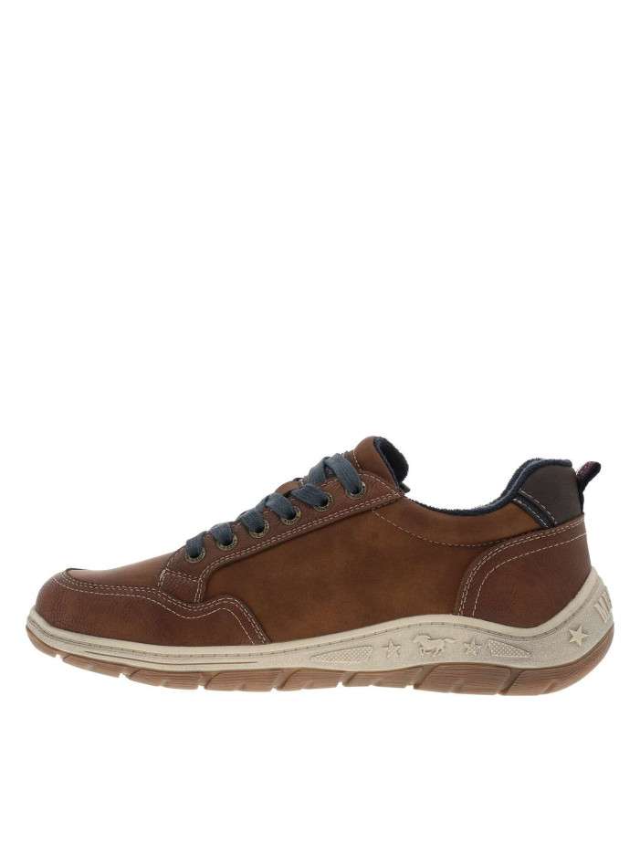 Sneakers cognac à talon...