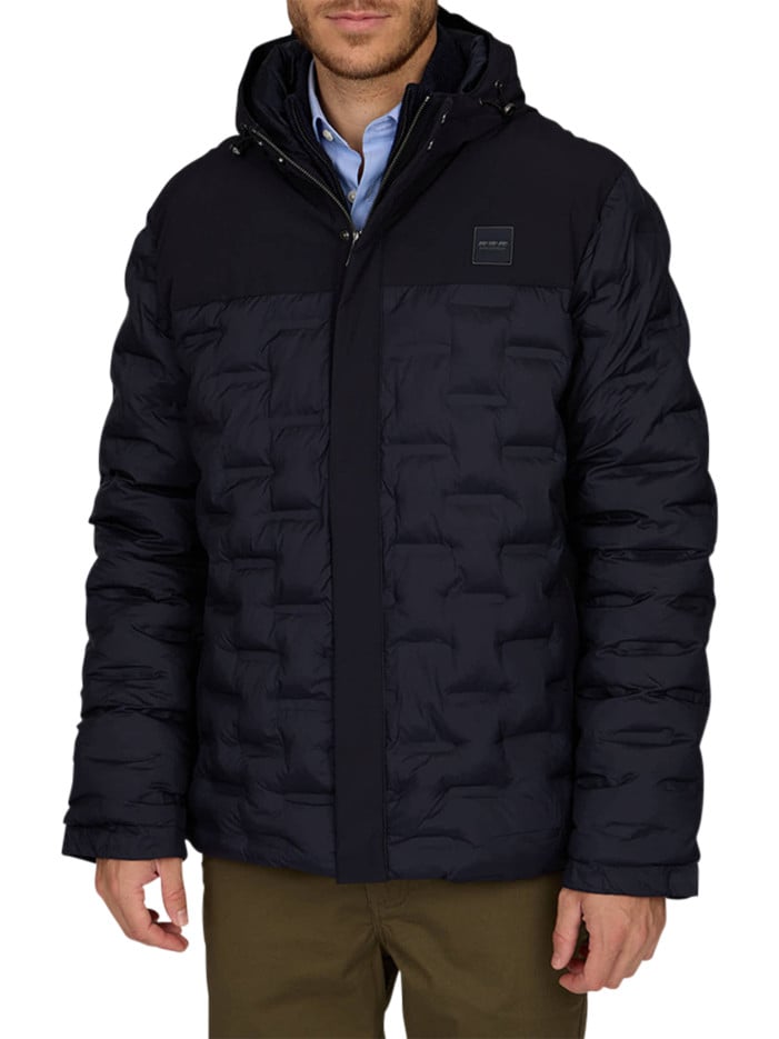 Doudoune marine matelassée...